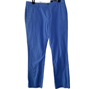 Vineyard Vines Slim Fit Breaker Pants Blue Chinos 33x32 Mens Cotton Trousers